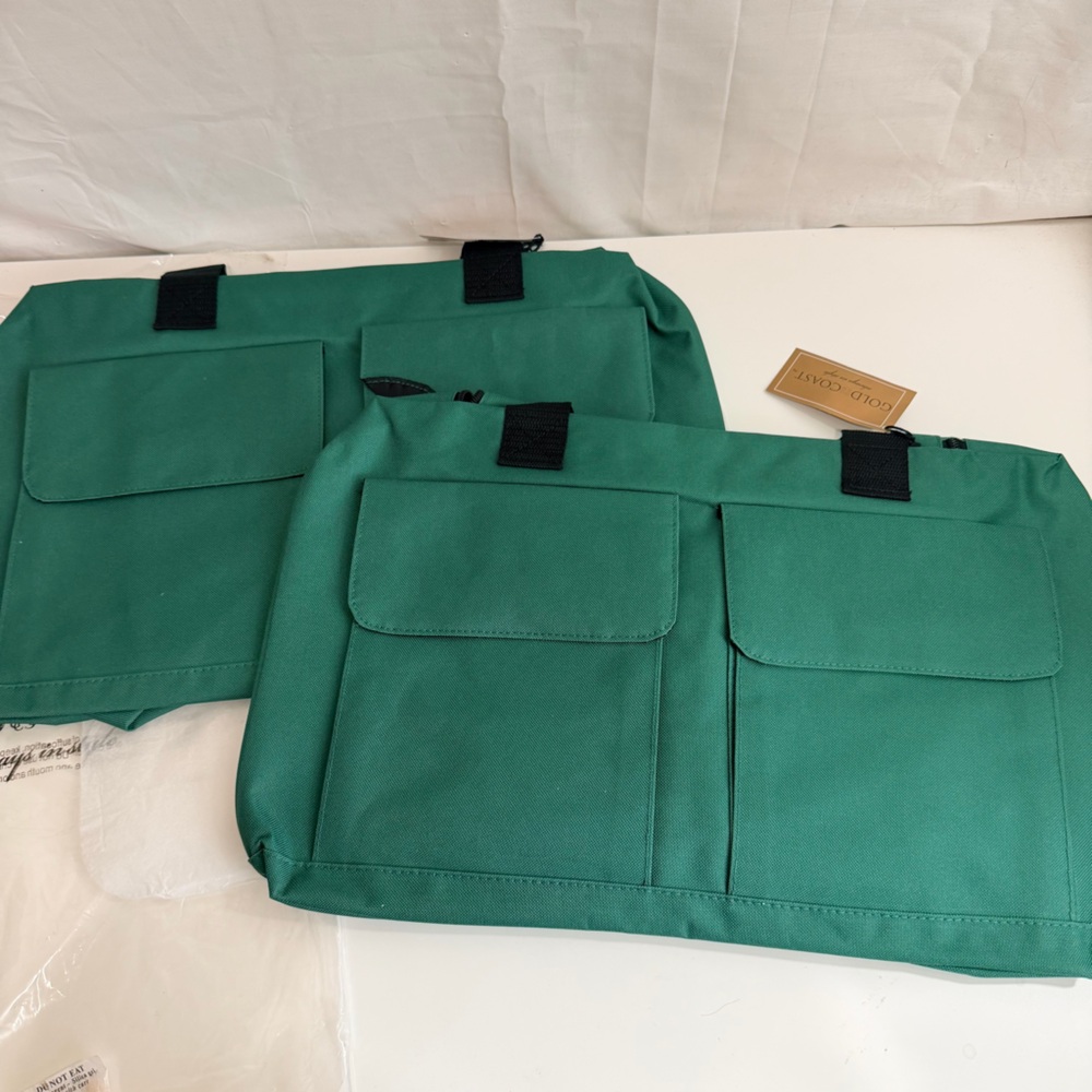 Gold Coast Overnight Bag Set Of 2 Hunter Green Duffel Bags